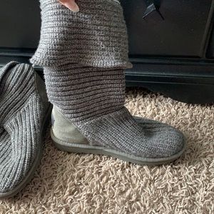 Grey Knit Ugg boots